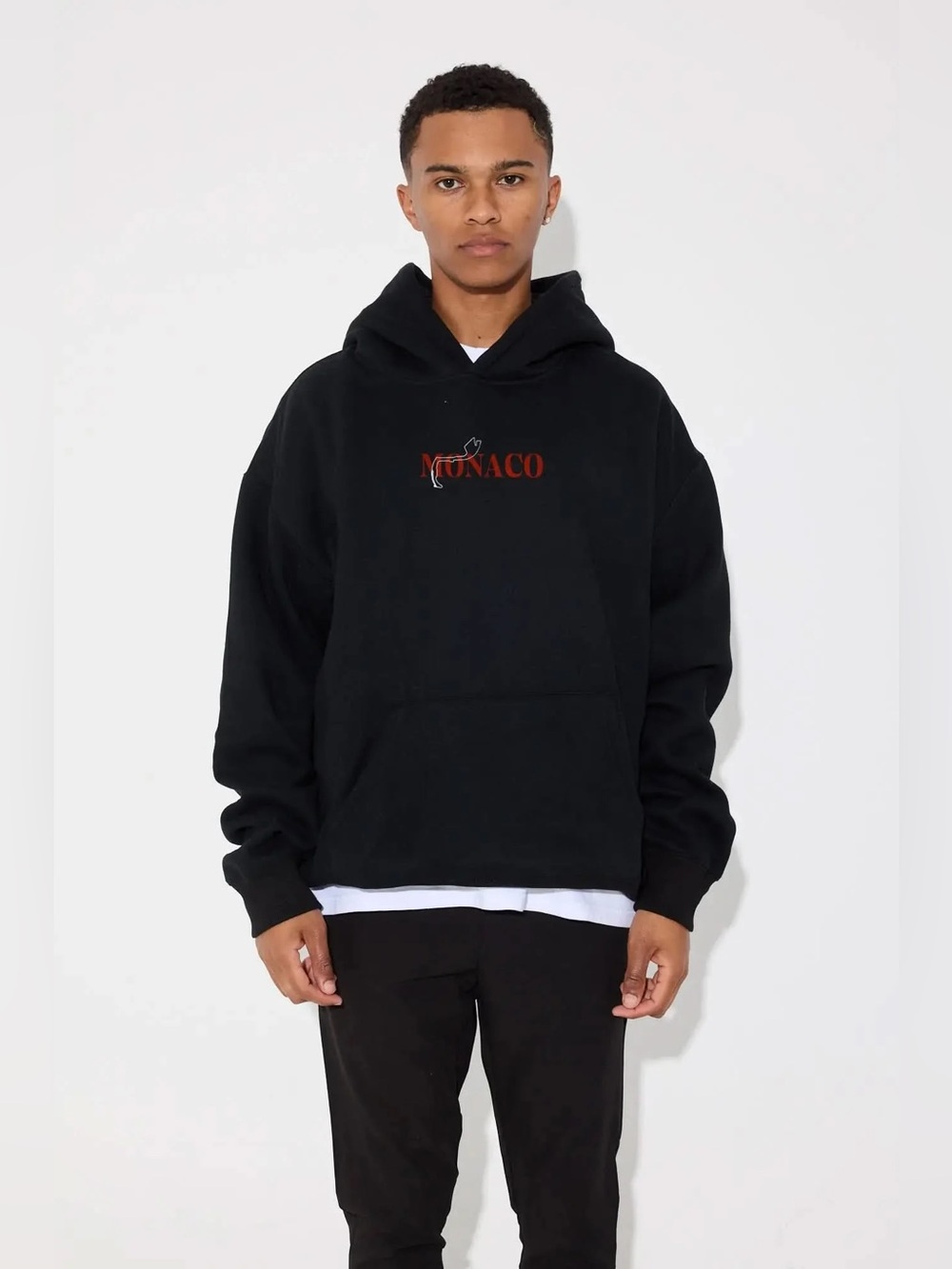 Monaco Grand Prix Hoodie Black Sz XL (Like Sz M) Men’s 
(Ago A-2)